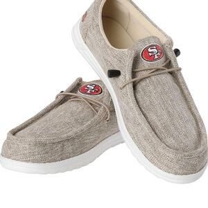 FOCO Men's NFL Team Logo Lightweight Loafers San Francisco 49ers Size S 7/8 NWT